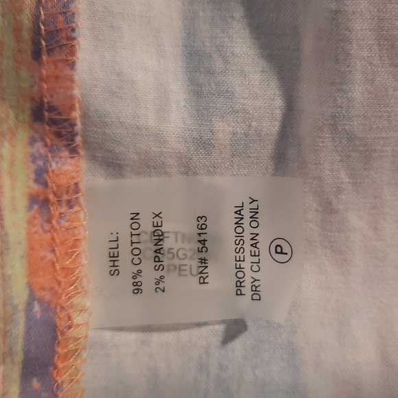 Calvin klein watercolor multi stripe fit and flare dress sz 2 *N - Picture 7 of 9